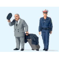 Preiser 44915 - Reisender. Polizistin. Österreich...