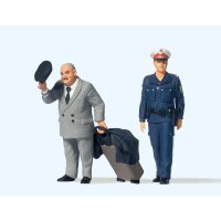 Preiser 44915 - Reisender. Polizistin. Österreich...