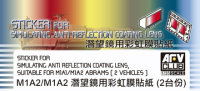 AFV-Club: Sticker anti reflection for M1A1 M1 M2 in 1:35
