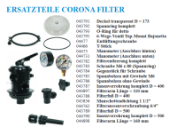Gegenstück für Schraube 43784 zu Corona Filter