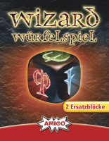 AMIGO 01958 Wizard Würfelspiel Ersatzblöcke (2...