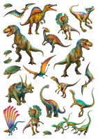 Schmidt Spiele 56332 Wilde Dinos, 150 Teile, mit Add-on (Tattoos Dinosaurier)