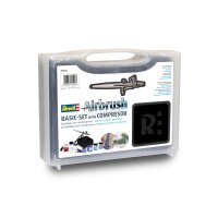 Lieferumfang Revell 39195 Airbrush Set mit Spritzpistole und Aqua Color Farben