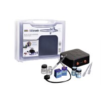 Revell 39195 Airbrush New Basic Set mit Mini-Kompressor