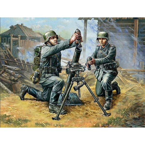 ZVEZDA 6111 - 1/72 Deutscher 81 mm Mörser mit Besatzung