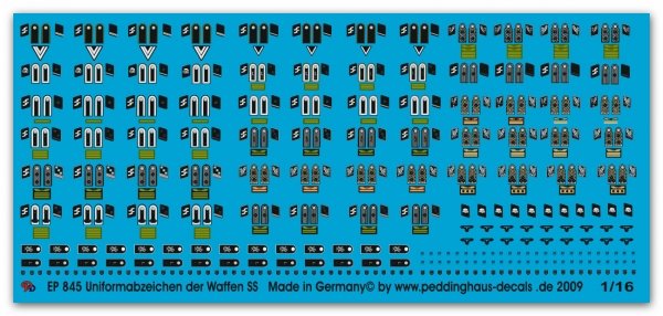 Peddinghaus 1/16 0845 Waffen SS Uniformabzeichen