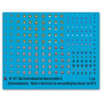 Peddinghaus 1/35 1077 USA Uniformabzeichen Mannschaften...