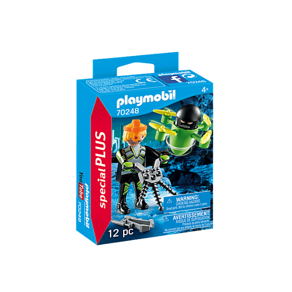 PLAYMOBIL 70248 Special Plus - Agent mit Drohne
