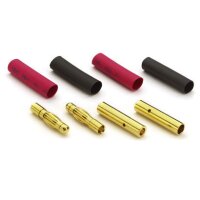 CARSON 500906084 Goldkontakte 4mm 2x Buchse, 2x Stecker