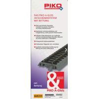 PIKO 55432 Gleis m. Bett. Ü-Gleis auf Fleischmann Profi