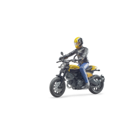 Bruder 63053 bworld Scrambler Ducati Full Throttle mit Fahrer