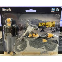 Bruder 63053 bworld Scrambler Ducati Full Throttle mit Fahrer