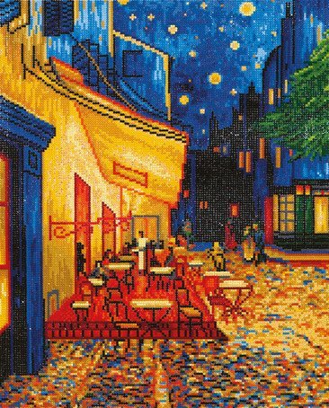 DIAMOND DOTZ® DD10.005 Cafe at Night (Van Gogh) 
 52x42 cm