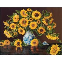 DIAMOND DOTZ® DD13.006 Sunflowers in a china vase...