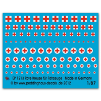 Peddinghaus 1/87 1213 Rote Kreuze für Fahrzeug