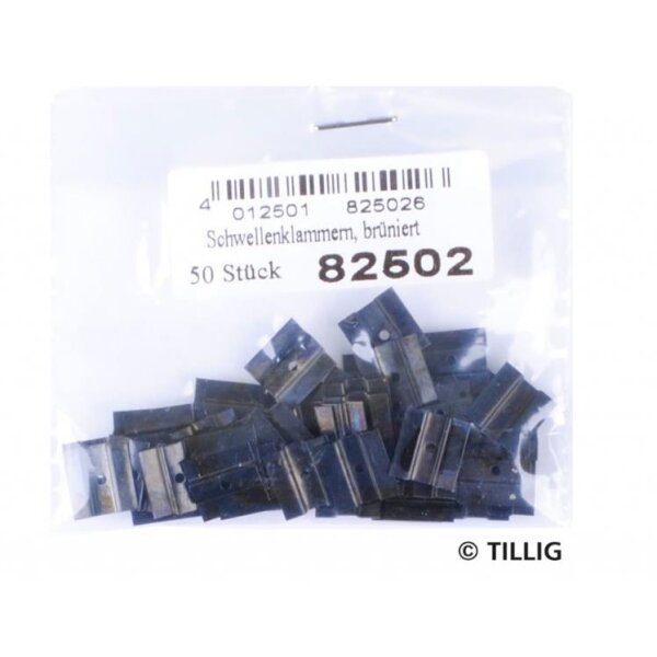 TILLIG 82502 - Schwellenklammern (Beutel mit 50 Stück)