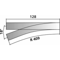 TILLIG 85638 - Weiche links H0e 18°, Länge 128 mm