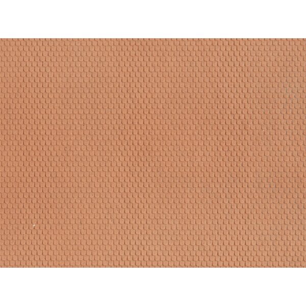NOCH 60360 - Biberschwanz rot 10 cm breit, 28 cm lang H0
