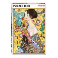 PIATNIK 552748 - PUZZLE 1000 T. Klimt - Dame mit Fächer