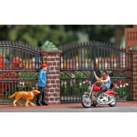 Busch 7861 US Motorrad mit Biker H0