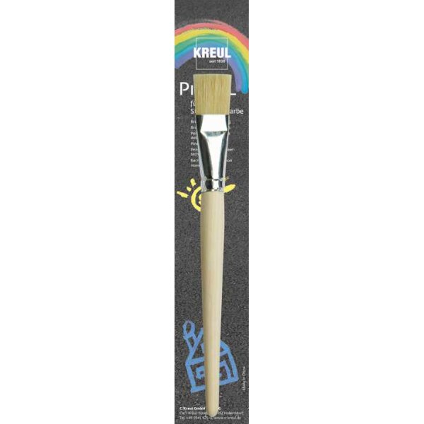 KREUL 43122 Pinsel für Streety Straßenmalfarbe Borste flach Gr. 20