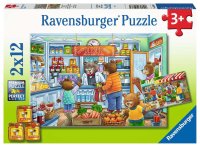 Ravensburger 2 X 12 Teile 05076 - Komm, wir gehen einkaufen