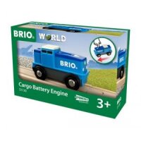 BRIO 33130 Blaue Batterie Frachtlok