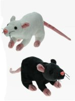 Plüsch Ratte 2fach sort. Länge 31 cm