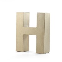 Papp Art Buchstaben H 10x3 cm