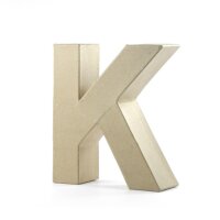 Papp Art Buchstaben K 10x3 cm
