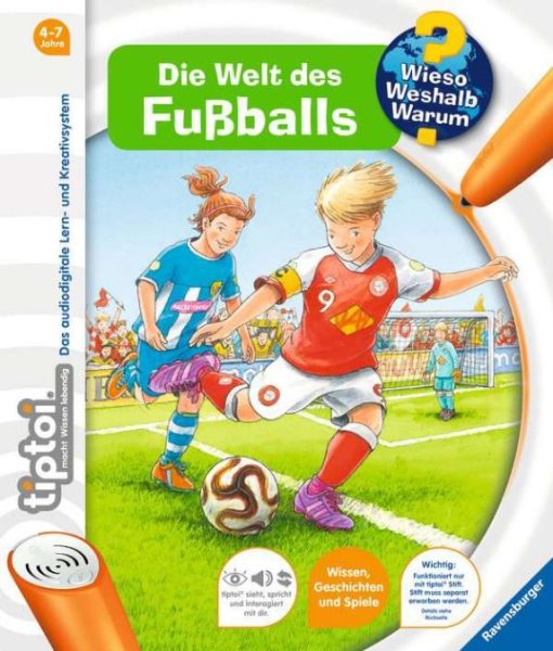 Ravensburger 32921 tiptoi® Wieso? Weshalb? Warum? Bd. 21, Die Welt des Fußballs