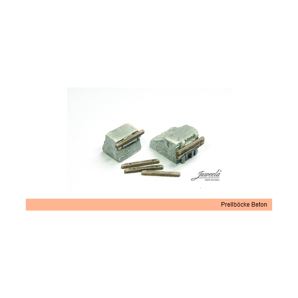 Juweela 21614 - 1:160 Prellbock Beton, 2x