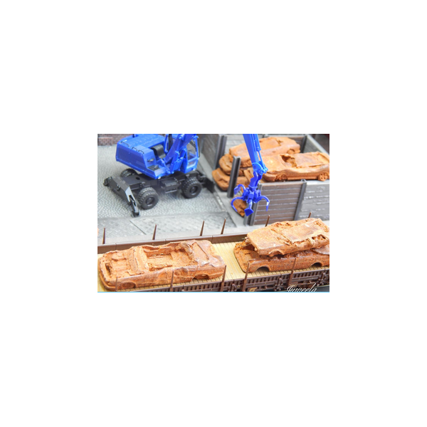 Juweela 28168 - 1:87 Schrottautos (BRD) rostig Echtrost, 6x