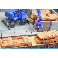 Juweela 28168 - 1:87 Schrottautos (BRD) rostig Echtrost, 6x