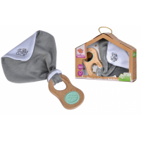 Eichhorn 100005710 Baby Pure Greifling mit Schmusetuch