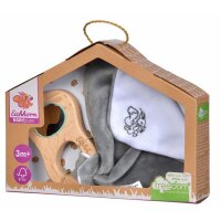 Eichhorn 100005710 Baby Pure Greifling mit Schmusetuch