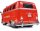CARSON 500907325 - 1:14 VW T1 Samba Bus Feuerwehr