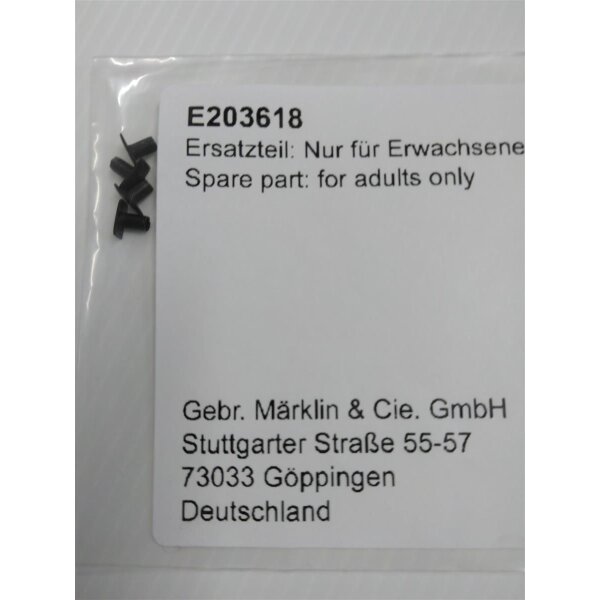 MÄRKLIN E203618 - Puffer schwarz 4 Stück