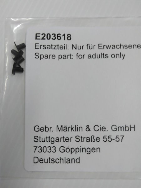 MÄRKLIN E203618 - Puffer schwarz 4 Stück