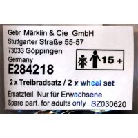 MÄRKLIN E284218 - Treibradsatz 2 Stück