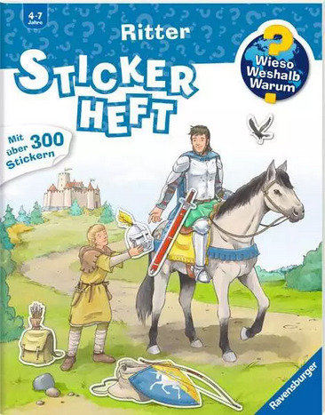 Ravensburger 32984 Wieso? Weshalb? Warum? Stickerheft: Ritter