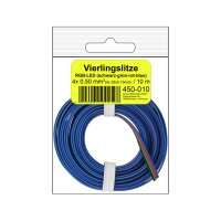 Donau Elektronik 450-010SB - VIERLINGSLITZE 0,50 mm²...