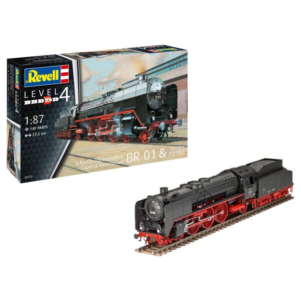 REVELL 02172 Schwere Schnellzuglok BR01 mit Tender 22 T32