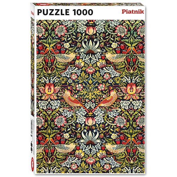 PIATNIK 553745 - MORRIS - ERDBEERDIEB, STOFF DESIGN PUZZLE 1.000 TEILE