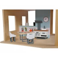 Eichhorn 100002505 Puppenhaus mit Möbeln