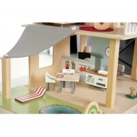 Eichhorn 100002505 Puppenhaus mit Möbeln