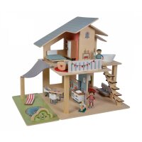 Eichhorn 100002505 Puppenhaus mit Möbeln