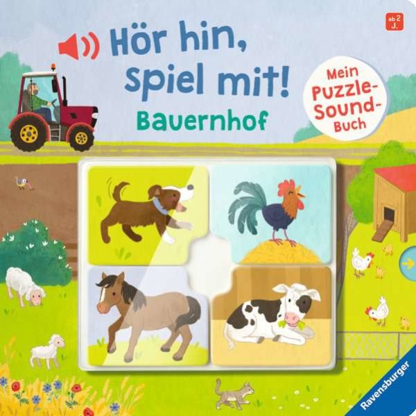 Ravensburger 43991  Hör hin, spiel mit! Mein Puzzle-Soundbuch: Bauernhof