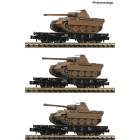 Fleischmann 845606 3-tlg. Set: Schwerlast-Flachwagen, DRB
