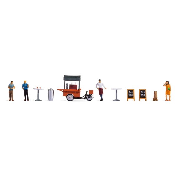 NOCH 16230 - Figuren-Themenwelt "Kaffeestand" H0